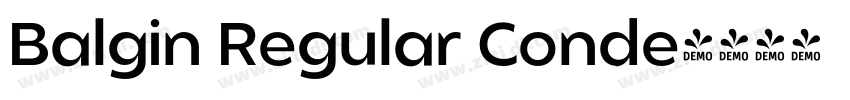 Balgin Regular Conde字体转换
